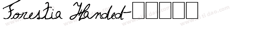 Forestia Handed字体转换
